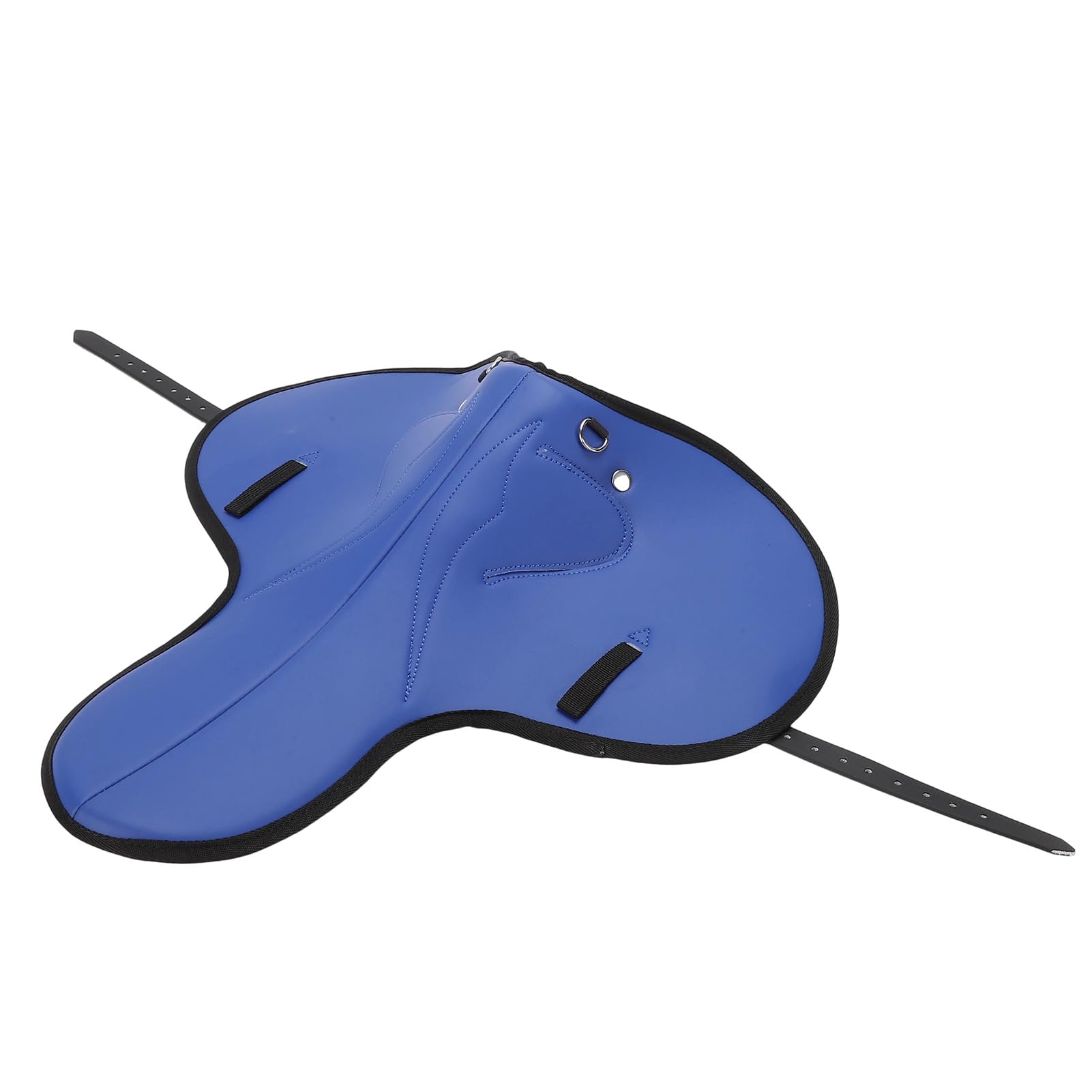 Generic Wygodna Podkładka Pod Siodło dla Konia Antypoślizgowa, Amortyzująca, Ergonomiczna Poduszka do Jazdy Konnej, Skoków, Niebieska Skóra z Mikrofibry, żywiczna Rama 1x Jeźdźcy