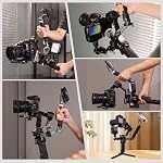 LEFTFOTO Ergonomic 360° Adjust Silicone Sling Handgrip+Handle Ext L Bracke Compatible with DJI RS2/RSC2/RS3 / RS3 PRO/ RS3 mini /RS4 PRO/ RS4 mini Gimbal Stabilizer with NATO Clam 8kg Load