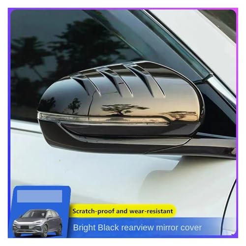 Coque de rétroviseur BYD Yuan Plus finition noire aérodynamique - 3