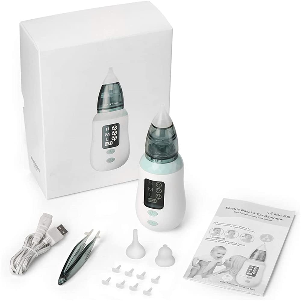 Bebé Aspirador Nasal eléctrico LED de visualización de la Nariz Limpiador inhalador Equipo Aspirador Niños Cuidado del oído Prevención de Reflujo Aspirat
