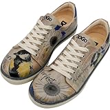 DOGO Tenis de cuero vegano para mujer, hechos a mano y únicos para mujer, Diseño perfecto, 36 EU