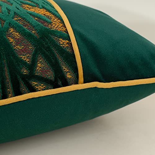Yangest Green Twigs Lumbar Throw Pillow Cover Velvet Branches Velvet Cushion Case Neutral Oblong Pillowcase For Sofa Couch Bedroom Living Room Home Decor, 12X20 Inch #TOP2