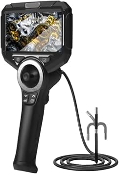 Borescope Camera, 720 Degree Omnidirectional Industrial Endoscope for Car Pipe Inspection Sewer Camera with 5 Inch HD Screen,Industrial Endoscope