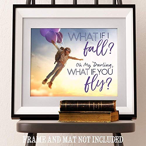 Whatififallohmydarlingwhatifyouflyinspirationalquotesposterforhomeofficedecormotivationalupliftinggiftideaflyingkidinballoons11x14unframedtypographyartprintposter Urban Country Home Decor What if i fall oh my darling what if you fly inspirational quotes poster for home office decor motivational uplifting gift idea flying kid in balloons 11×14 unframed typography art print poster urban country home decor