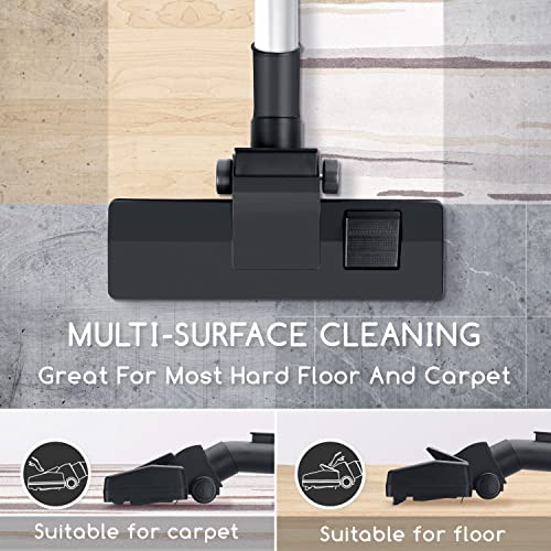 Aigostar Hardwood Floor Vacuum, 17Kpa Corded Stick Vacuum Cleaner, 4 In 1 Lightweight Stick Vacuum With Washable Hepa Filter, 1L Dust Cup, Corded Vacuum Cleaner For Hard Floor, Black #TOP1