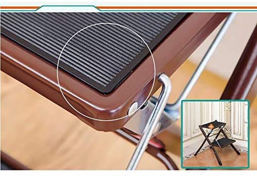 Taburete plegable multifuncional CHEWYNP escalera simple de dos niveles 4
