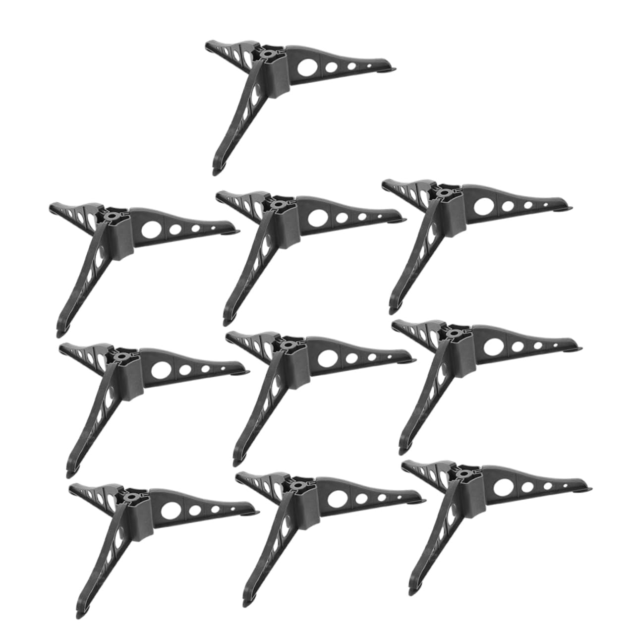 OKUMEYR 10pcs Christmas Tree Base Support Bracket Stand for Artificial Xmas Trees Easy Installation Resistant Compact Storage Festive Charm