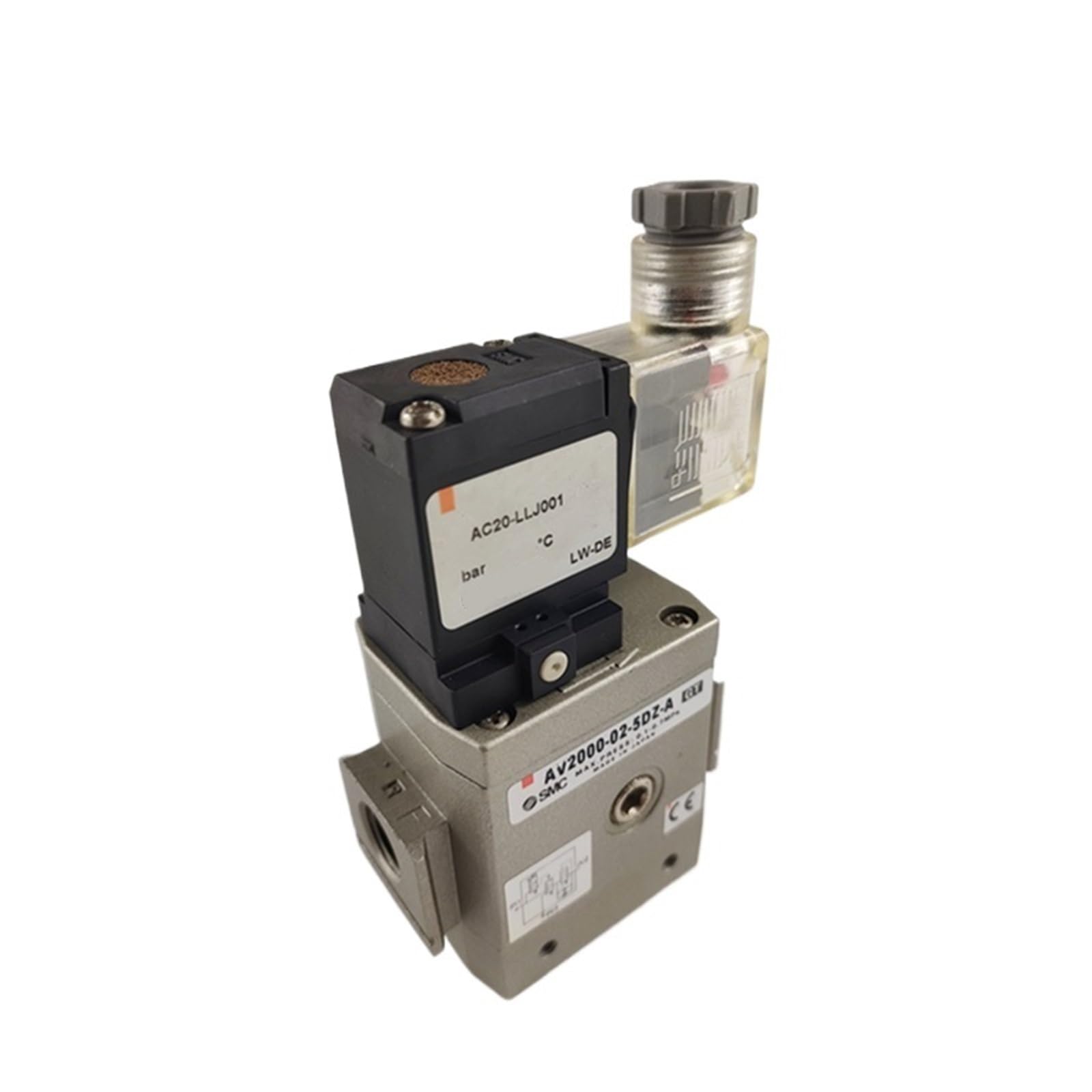 Vanne de démarrage progressif AV2000-02-5DC distributeur air comprimé électrovanne - 6