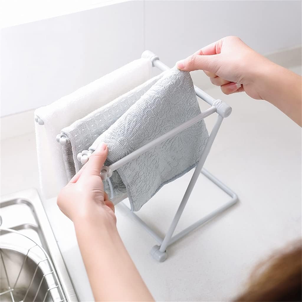 Kitchen Bathroom fold Storage Rack Cup Towel Holder Stand Toilet for Accessories Save Space