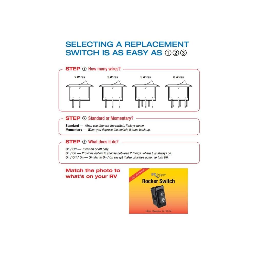 Interruttore bilanciere KCD1-224 19mm 250V 6A rosso luminoso