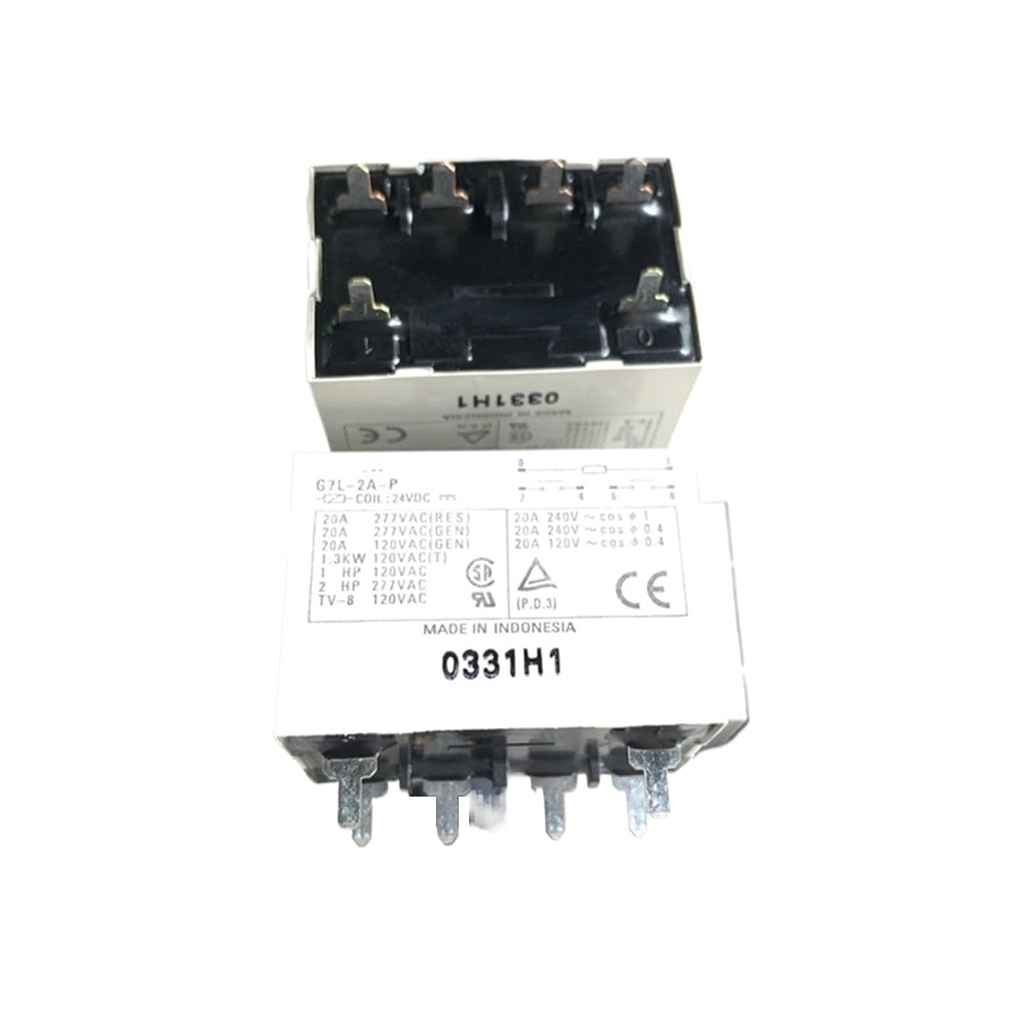G7L-2A-P G7L-2A-P G7L-2A-P G7L-2A-P 24VDC 20A 6Pin Relay 1PCS