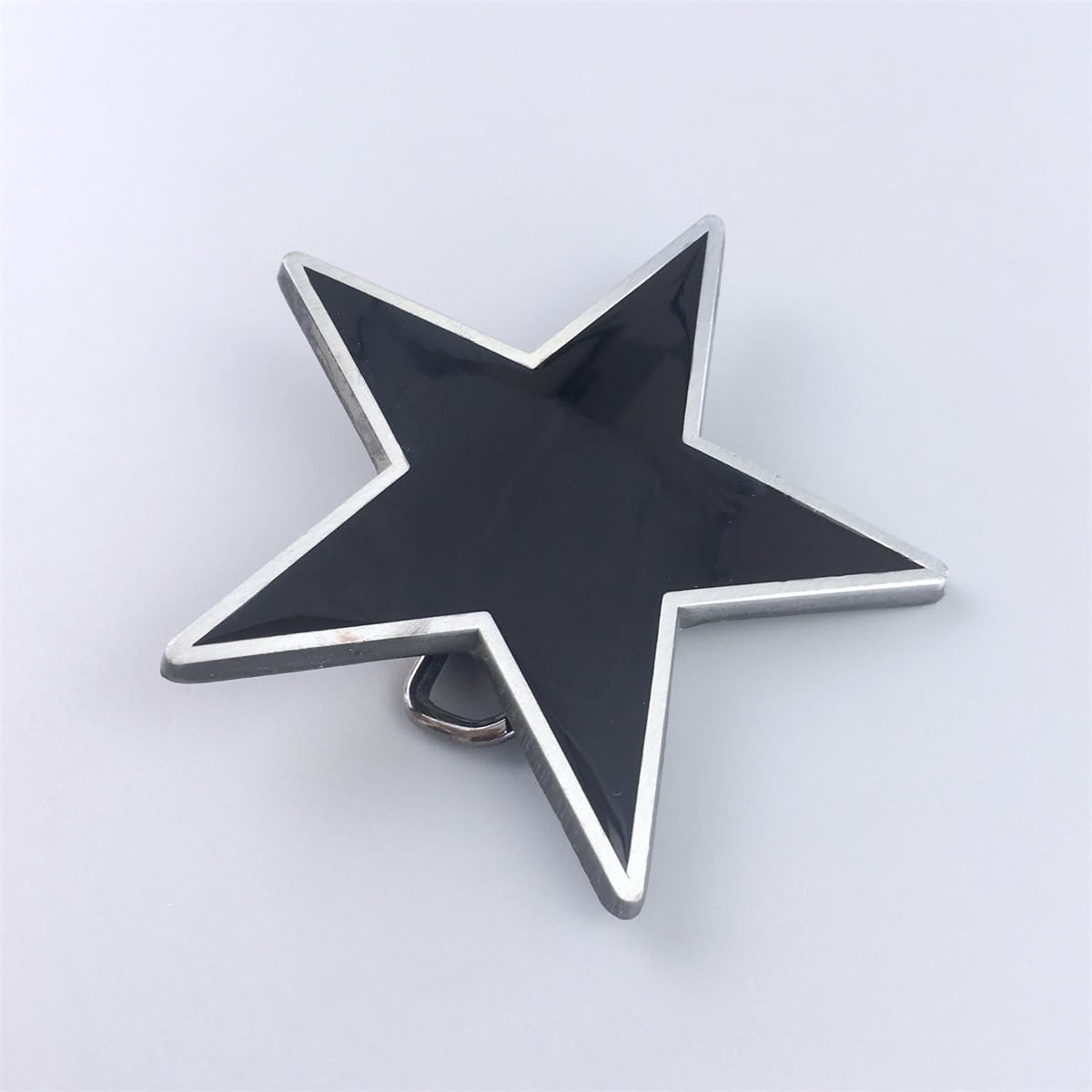 JEAN'S FRIEND Black Enamel Star Belt Buckle Gurtelschnalle Boucle de ceinture - Image 3