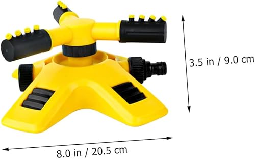 Miniatura 9 de NOLITOY 3 juegos de rociadores de césped, suministros de jardín, rociador de agua de jardín, rociador de agua giratorio de 360 grados, rociador de