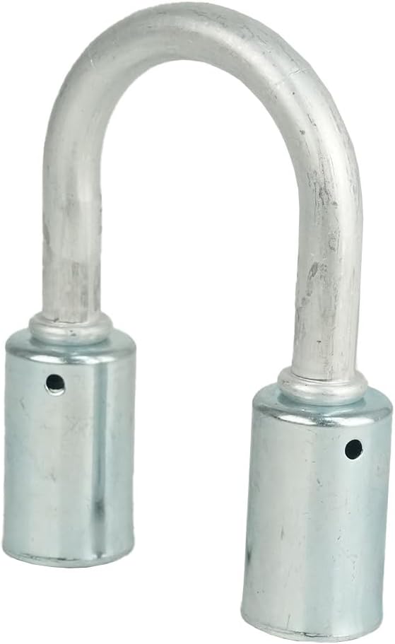 6 Pcs Air Conditioner Fitting Set #6, #8 and #10, A/C Beadlock Splice CrIimp Fittings, Standard Barrier 360° Degree, A/C Refrigerant Hose Fitting U-shaped for AC Standard Hose