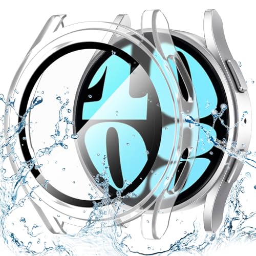 Goton Waterproof Case for Samsung Galaxy Watch 6 Screen Protector 44mm