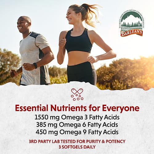 Barlean'S 975 Lignan Flaxseed Oil Softgels, Cold-Pressed Flax Seed Supplement thumb #4