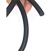 39" Black Conductive Silicone Strip 1/4" Solid High Resistivity 6mm Diameter 1 Meter Length Thermal