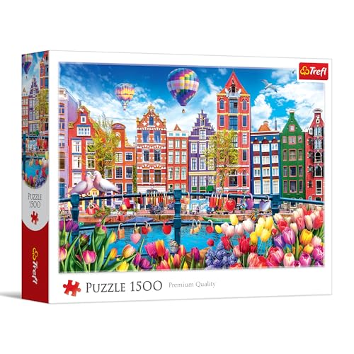 Trefl - Amsterdam colorata - Puzzle da 1500 pezzi -