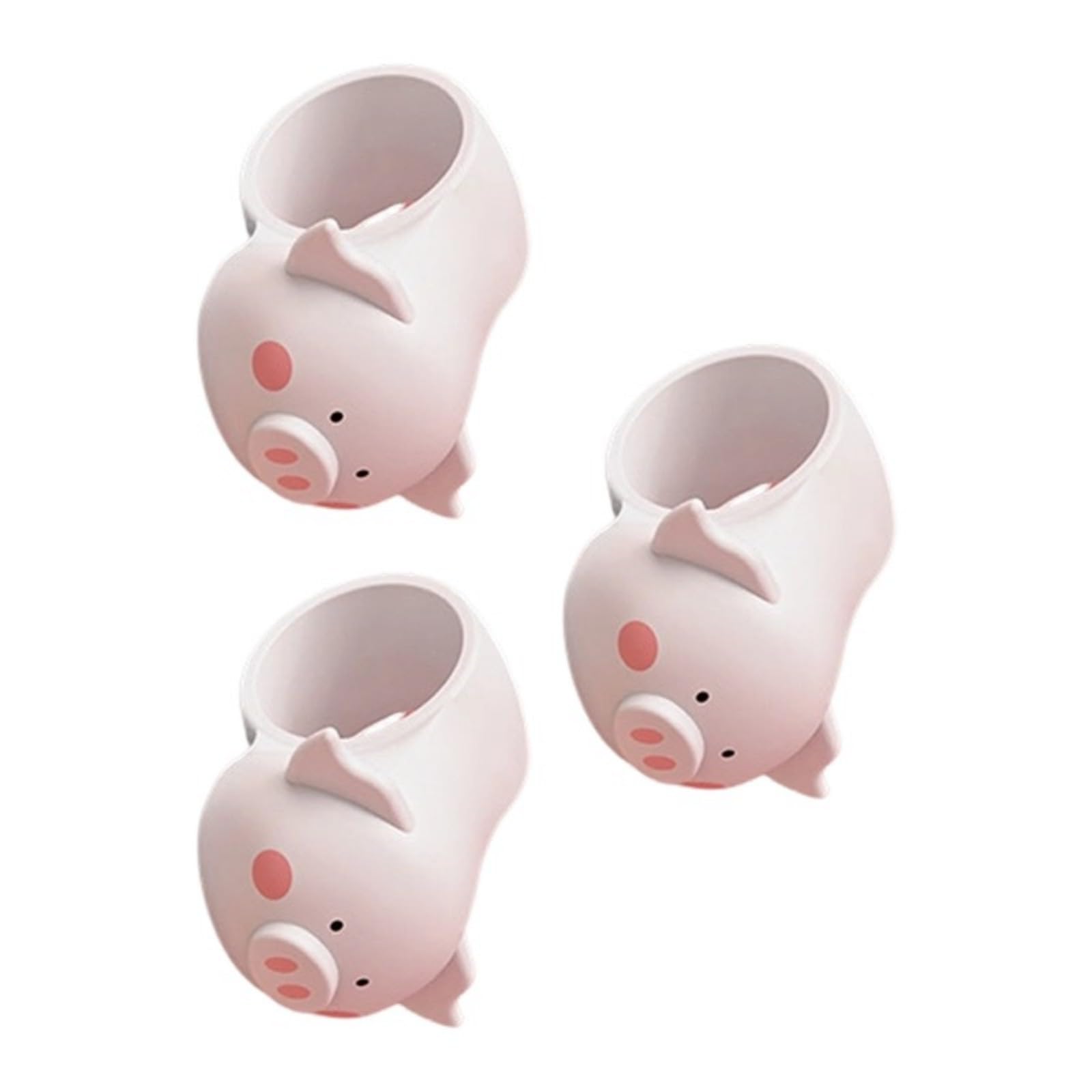 our fave 3PCS Playful Piggy Silicone Door Handle Protectors Home Soft Door Knob Cushion