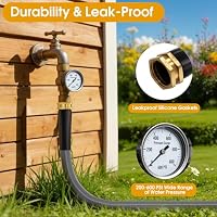 50 FT Garden Hose, Non-Expanding Water Hose, Ultra-Light & Flexible, Burst-Resistant, Kink-Free, High-Pressure Garden Hose All-Weather Use for Lawns, Gardens, and Outdoor Cleaning — image 5