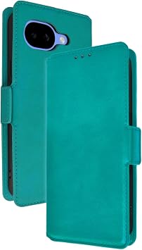 Sizkawil Re Google Pixel 10a Case Cover Notebook Type Genuine Leather Case 1 Piece Emerald Green