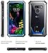 Poetic Guardian Series Case Designed for LG G8 ThinQ (2019), Full-Body Hybrid Shockproof Bumper Clear Cover Case, Built-in-Screen Protector, Blue/Clear