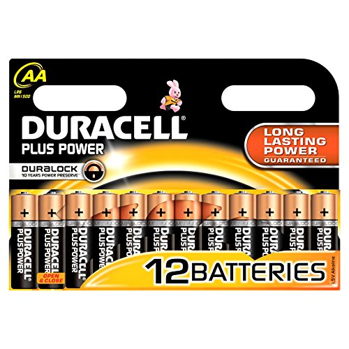 Duracell Plus-12 batterie alcaline AA, confezione da 12