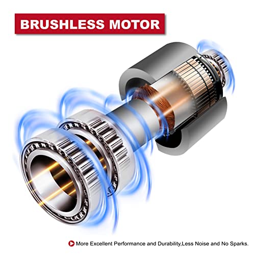 P.i.t. 20V Cordless Compact Wrench Kit,1/2 In. Brushless Impact Power Wrench Gun With 1/4 In. Power Drill Driver Functions-Li-Ion Battery,Charger,Sockets & Drill Driver Bits #TOP7