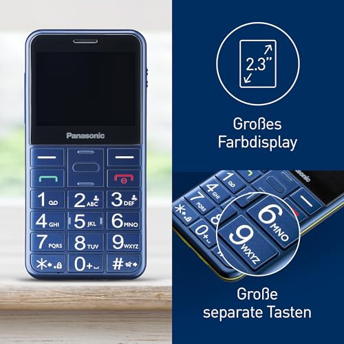 Panasonic KX-TU155EXCN 2G, Essentials Mobiltelefon für ältere Menschen mit Ladestation, SOS-Notfalltaste, Prioritätsanruf… – Ansicht 3