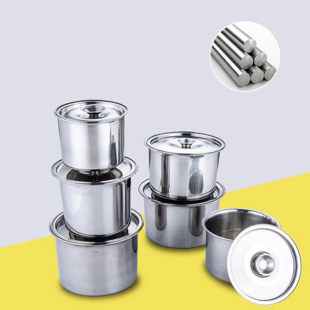 Coperchio,Coperchio in Vetro/Inox/Alluminio,8 pezzi in acciaio inox coperchio universale padelle pentole coperchio padelle rotonde coperchi pentole sostituzione pentole padelle copertura per