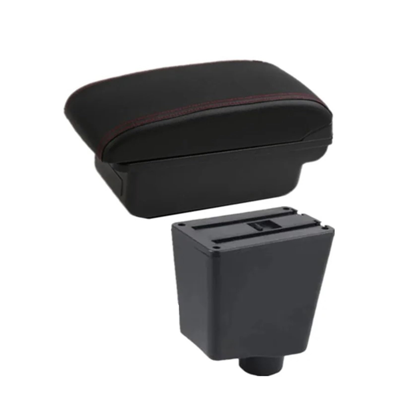 para Seat para Ibiza III 6j 6L 2001-2003 2004 2005 2006 2007 2008 Caja Almacenamiento Reposabrazos Coche Accesorios Actualización Dedicados Reposabrazos Central(A 1 Red Line No USB)
