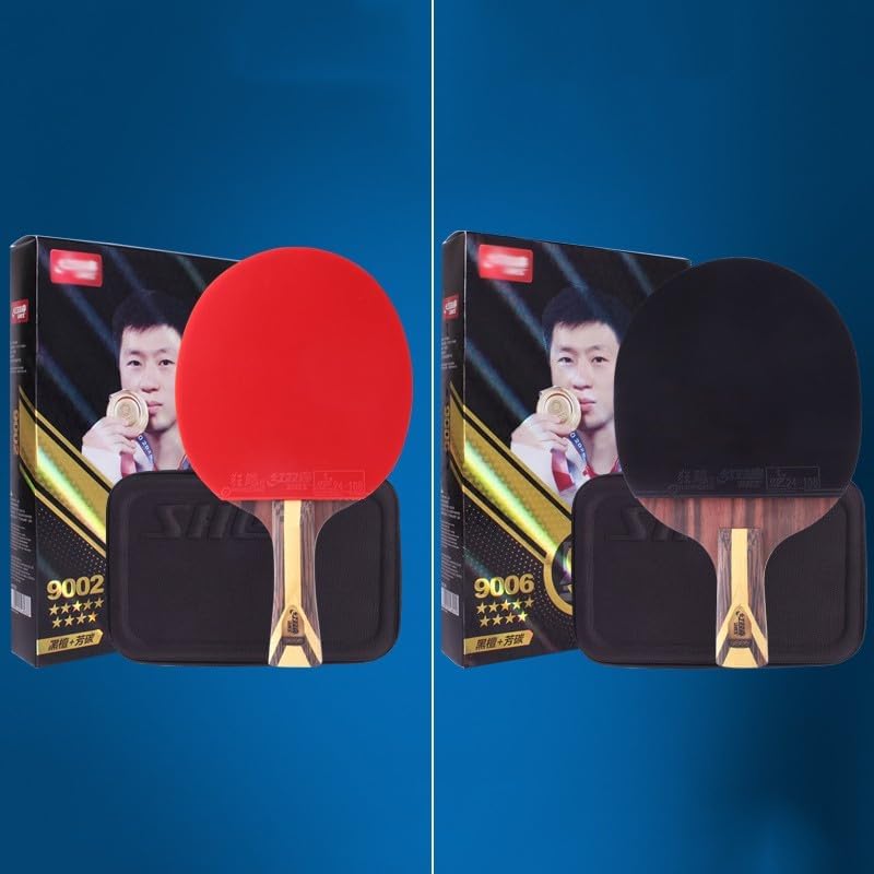 JITEM Ping Pong Paddle,Table Tennis Bat 9-Star Professional High-End Finished Table Tennis Racket Competitive Ping Pong Bat with Protective Cover(Color:B), Size