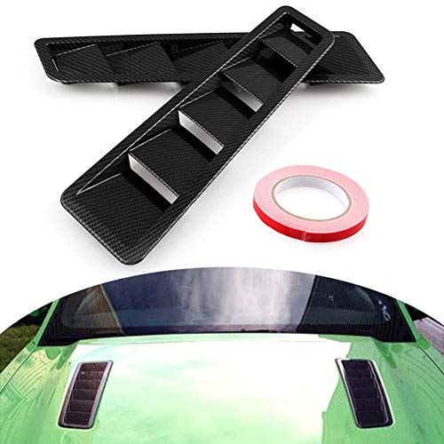 EIGIIS Car Hood Vent Scoop Kit Universal Cold Air Flow Intake Fitment