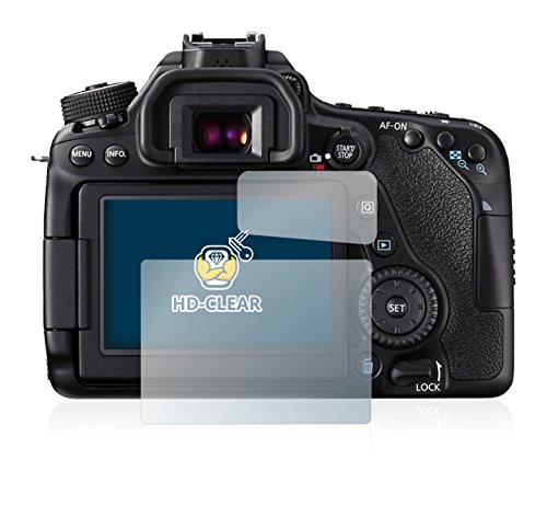 Brotect (2 Stück Schutzfolie Für Canon Eos 80D Displayschutz Folie Ultra-Klar
