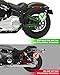 KEMIMOTO Motorcycle Swingarm Bag, Left Side Solo Bags Swing Arm Bags with Synthetic Leather for Softail Models Dyna Low Rider Fat Bob