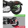 KEMIMOTO Motorcycle Swingarm Bag, Left Side Solo Bags Swing Arm Bags with Synthetic Leather for Softail Models Dyna Low Rider Fat Bob