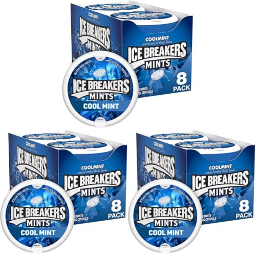Image of Ice Breakers Mints Sugar Free Mints, Coolmint, 1.5 Ounce (Pack of 24) (1-Pack)