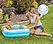 Inflatable Baby Pool for Toddlers 1-3, Handles, Soft Floor & Drain, 34