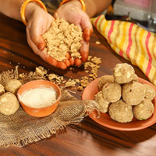 Image of Maa Mitahara Post Pregnancy Laddu | Muesli Laddu for New Mothers | Traditional Energy & Nutrition Supplement | Rich in Dry Fruits & Gondh (1kg, Muesli)