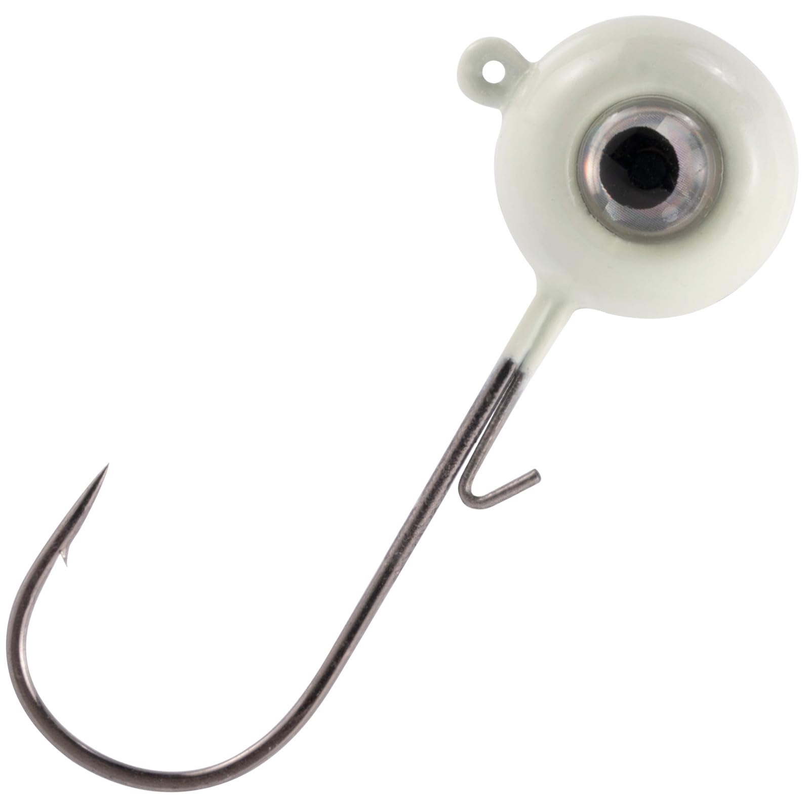 Dr.Fish 10 Pack 3D Eye Fishing Jig Heads Ball Swimbait Jig Saltwater Freshwater Bass Walleye Fishing Hooks Crappie Trout