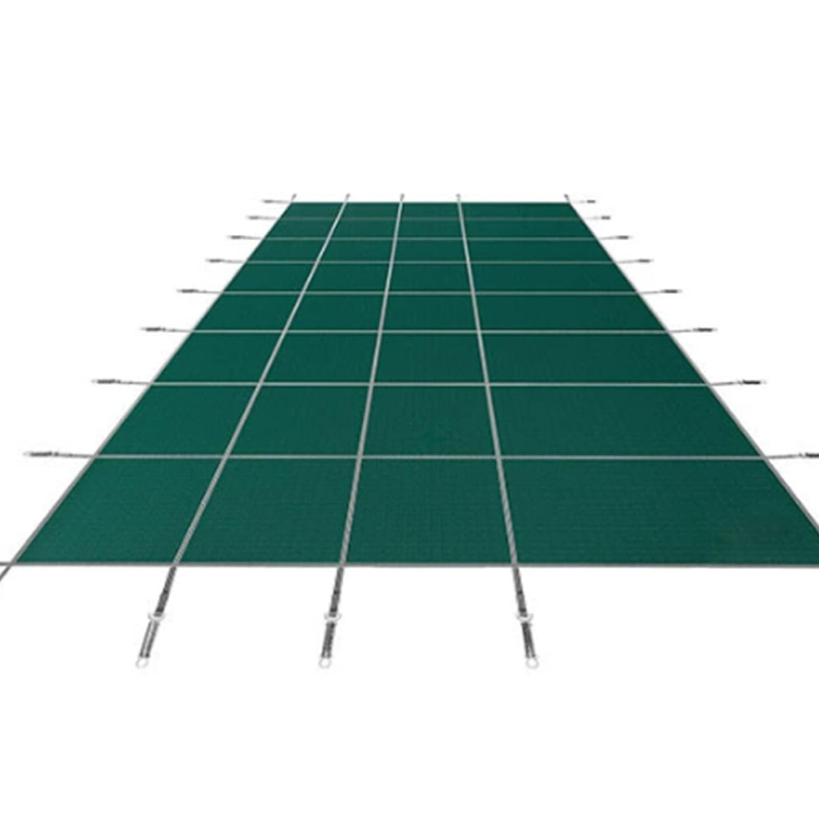 Couverture de piscine souterraine anti-feuilles en PP bleu 14x26 pieds