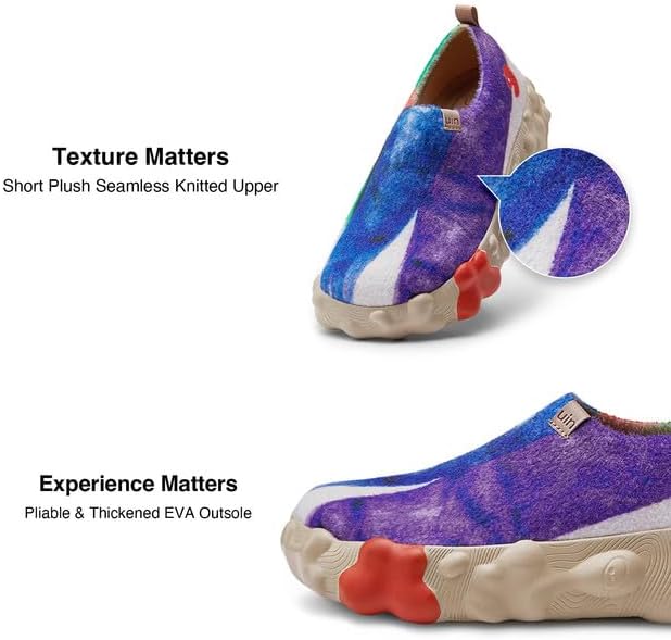 UIN Women's Fashion Sneakers Slip On Walking Art Travel Shoes Toledo Ⅵ Rainbow Crush 2 - Image 6