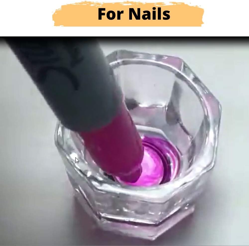 (12 Pack) Clear Glass Dappen Dish | Glass Dappen Dish For Acrylic Nails | For Eyebrow Tint Mixing Dish Cup | Small Liquid Glass Bowl To Hold Liquid, Paste, Mixture For Any Salon, Spa, Esthetician : Beauty & Personal Care