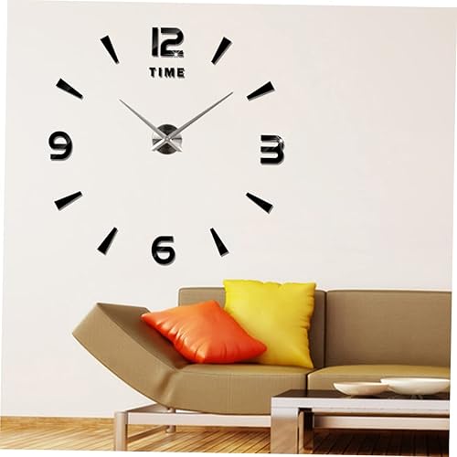 Miniatura 6 de DECHOUS Relojes de pared de gran tamaño, reloj de pared grande de gran tamaño, relojes de pared modernos relojes de pared de acrílico para pared 3D