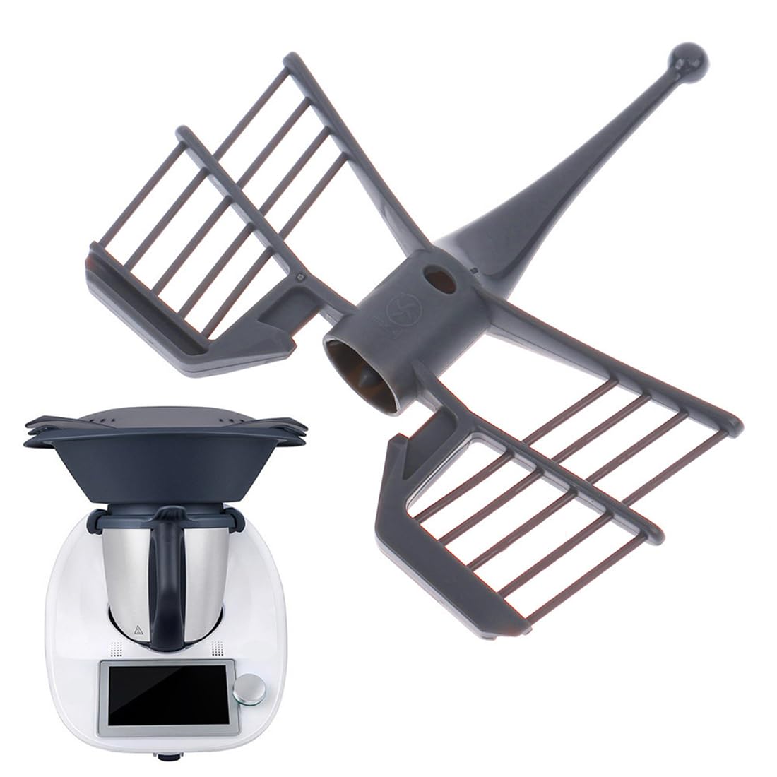 Batidor de Mariposa de Repuesto, Mariposa Mezclador, Compatible con Monsieur Cuisine connect y smart, Accesorio Batidor Ideal para Preparar Postres Cremosos, Nata y Claras Montadas