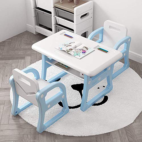 Bureau et chaise enfants pour activités créatives dans la chambre bleue - 4