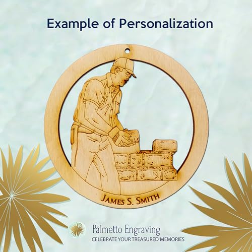 Image of Personalized Brick and Stone Mason Ornament