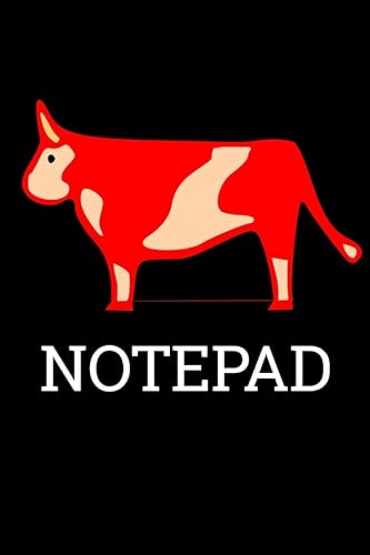 Notepad: Bull Homework Book Notepad Composition and Journal Diary