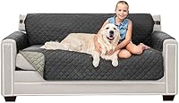 Vista 104 de Sofa Shield - Funda para sillón con respaldo patentado con correa, protector de cojín, funda reversible diseñada en EE. UU. resistente a manchas