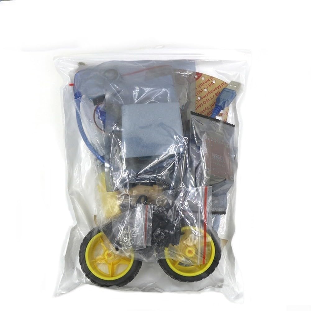 Dos ruedas para kit de coche inteligente, chasis de robot DIY con cámara, kit de coche robot de prevención de obstáculos para placa R3 para conductor de motor l298n